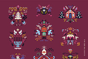 Ornate Christmas | floral clipart, an Illustration by Olia (Thumbnail 8 of 14)