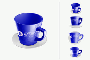 Ceramic Coffee Cup Mockup
