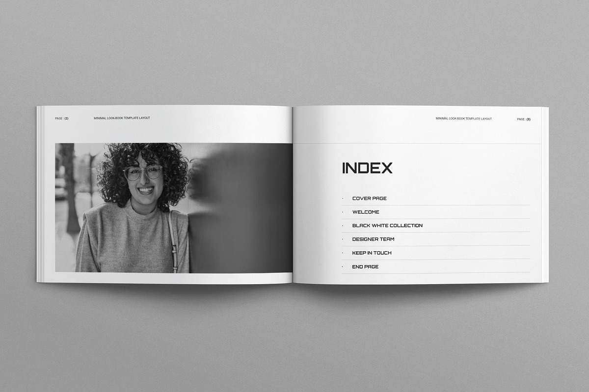 Lookbook Template Layout Landscape, a Brochure Template by E-Type (Photo 2 of 8)