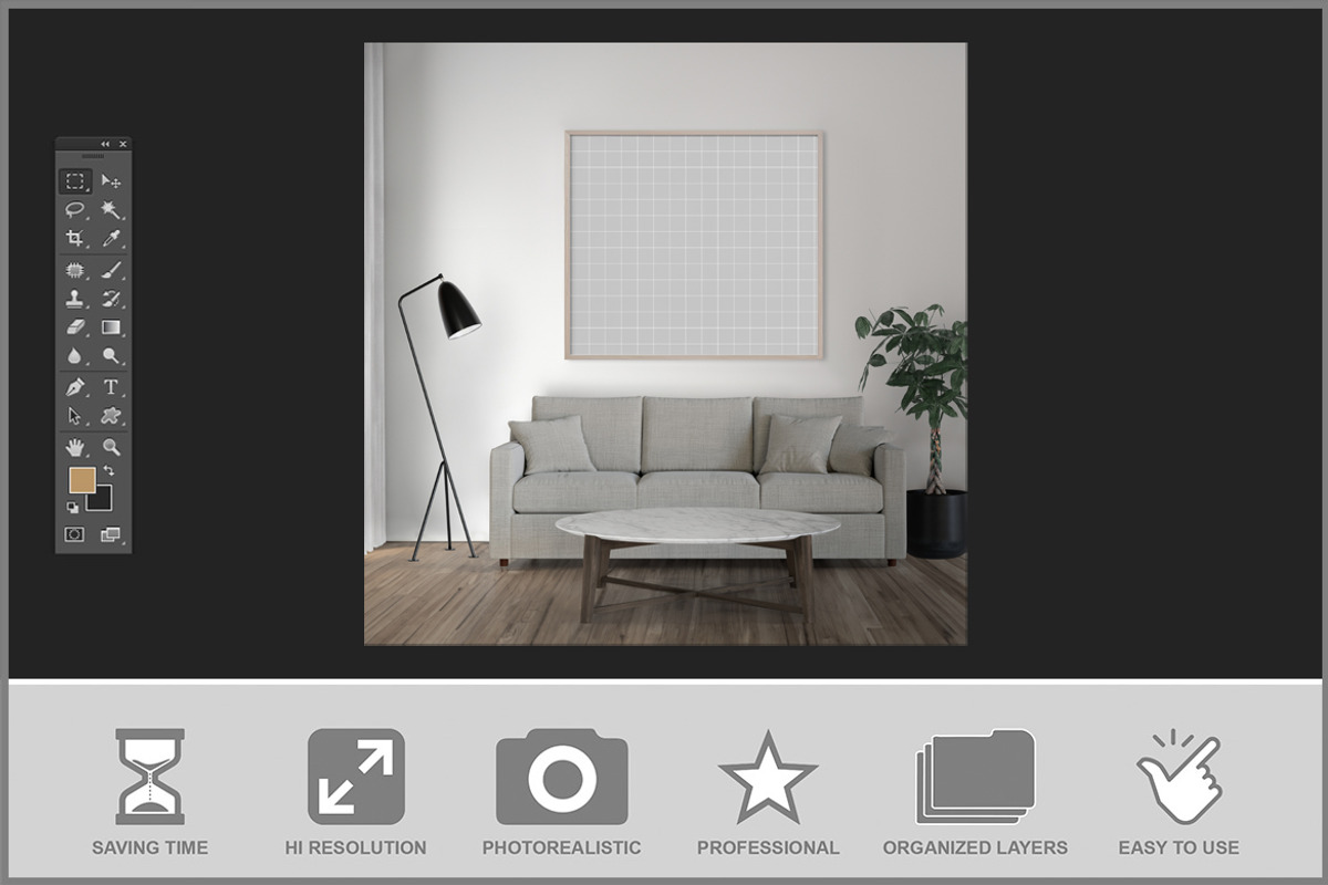 Office Frame Mockup, a Product Mockup by Bruno's Shop (Photo 2 of 3)