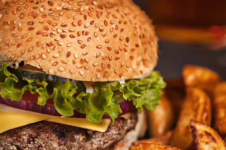 Fresh Burger Fast Lunch Meal Featuring American Beef And Bun preview 6