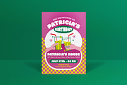 Purple 50's Teen Birthday Invitation, an Invitation Template by graphicook (Thumbnail 1 of 3)