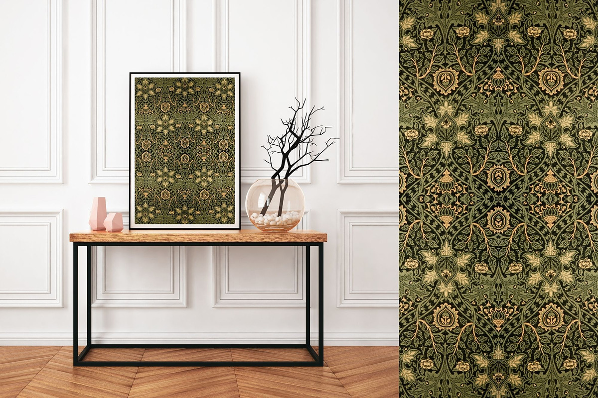 William Morris Seamless Pattern 15, a Pattern Graphic by ARTOZEN DIGITAL (Photo 3 of 15)