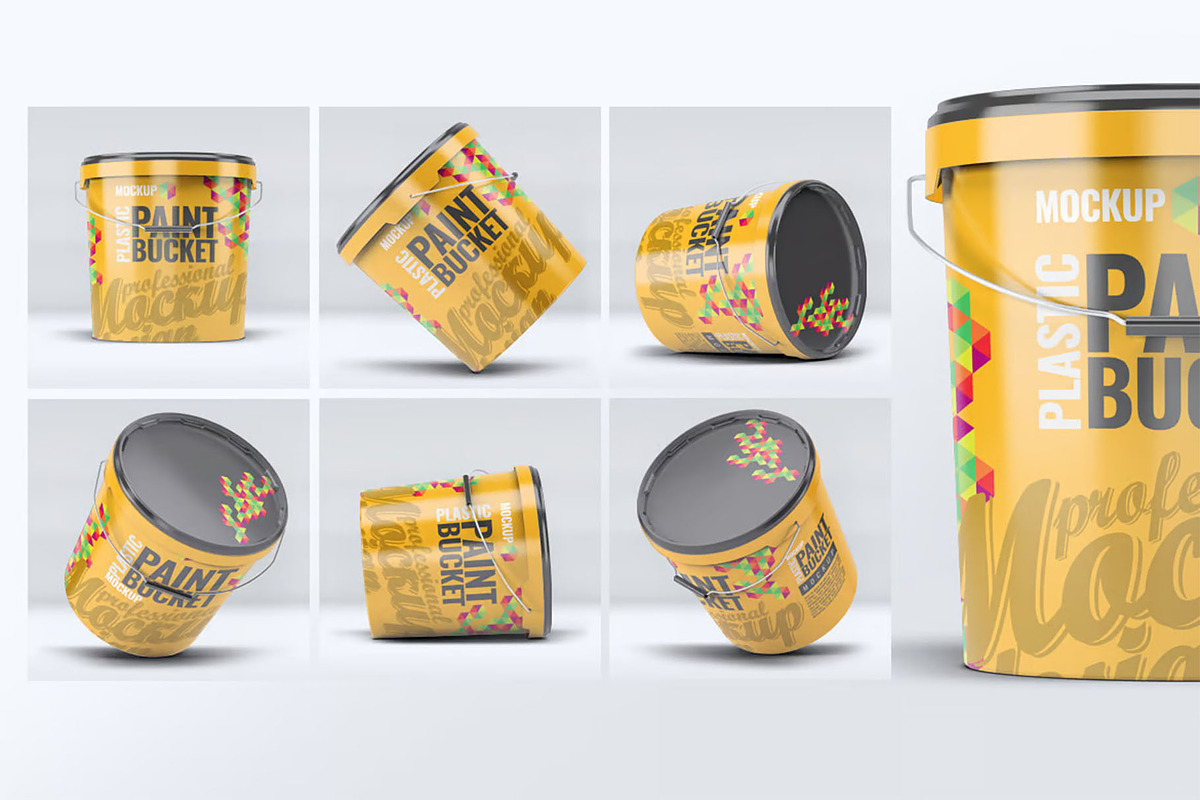 Paint Bucket Mockup, an Advertising Mockup by Hubzway (Photo 6 of 7)