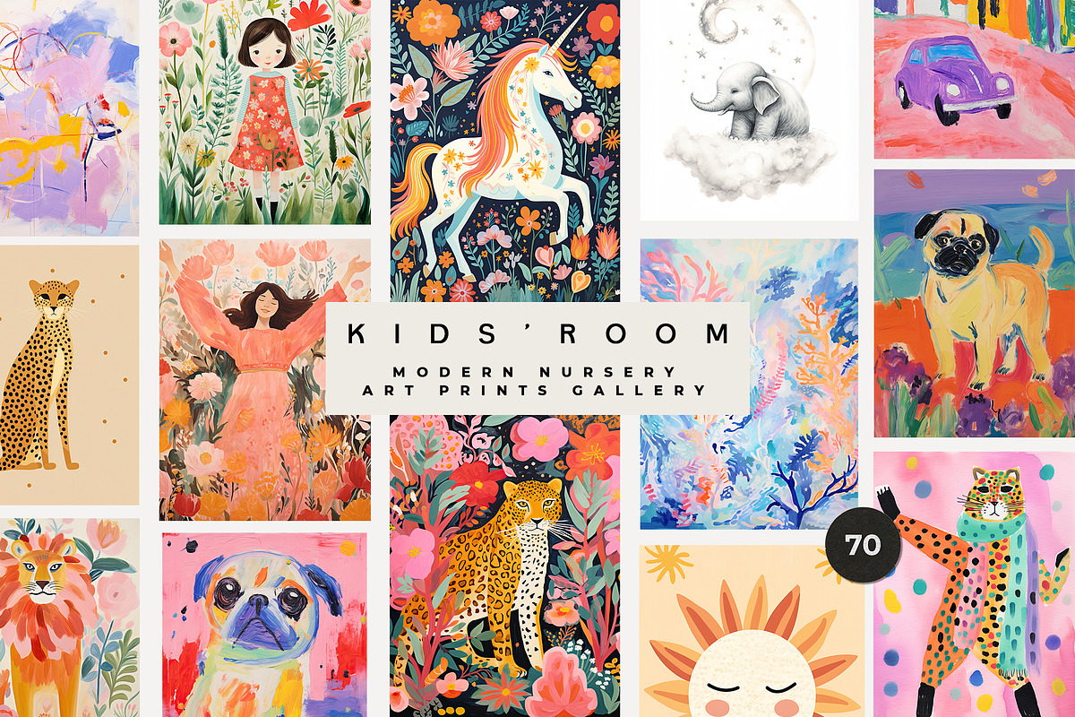 KIDS' ROOM PRINTS GALLERY, a Background Graphic by Lana Elanor (Photo 2 of 10)
