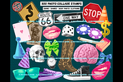 Procreate Photo Collage Brush Set, a Brush Add-On by AlwaysBeColoring (Thumbnail 4 of 15)