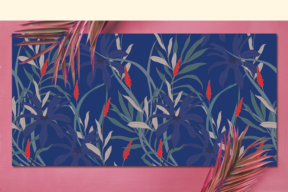 12JPG/EPS Tropical floral pattern, a Pattern Graphic by Theraphosath (Photo 14 of 22)