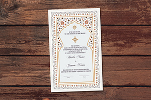 Luxury Floral Nikkah Certificate