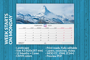 Wall Calendar 2020 WC014-20