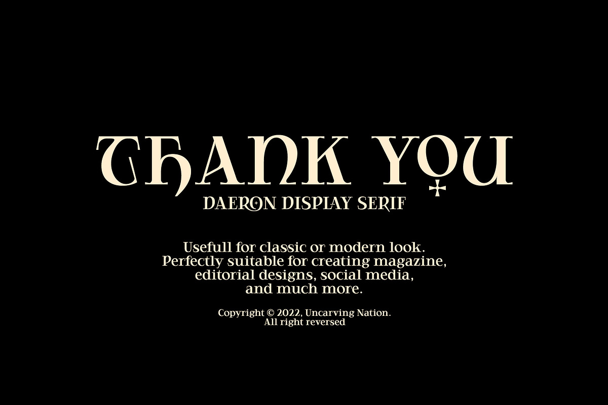 Daeron - Display Serif, a Serif Font by Uncarving (Photo 10 of 10)