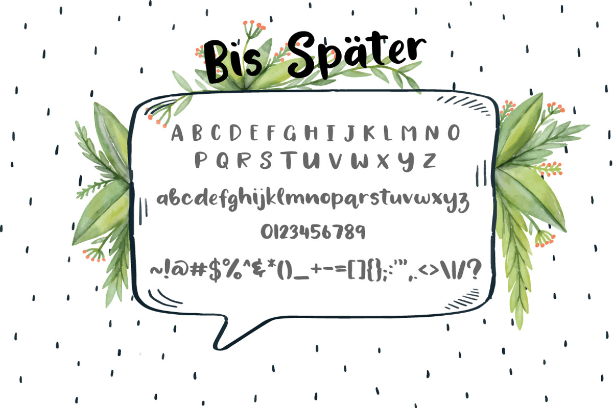 Bis Spater | Handwritten Script preview 7