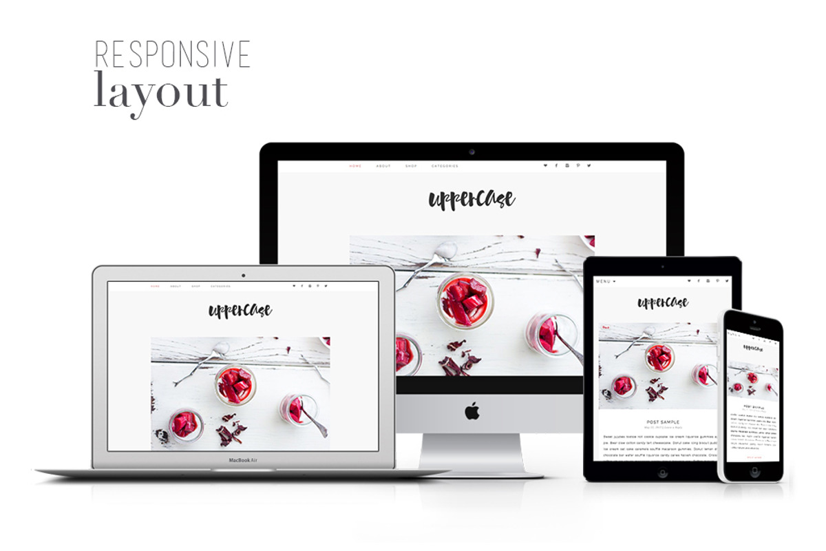 Responsive WP Theme - Uppercase, a WordPress Template by Light Morango (Photo 3 of 4)