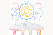 Whimsical cottagecore frames., an Object Graphic by Invite to Clipart (Thumbnail 1 of 9)