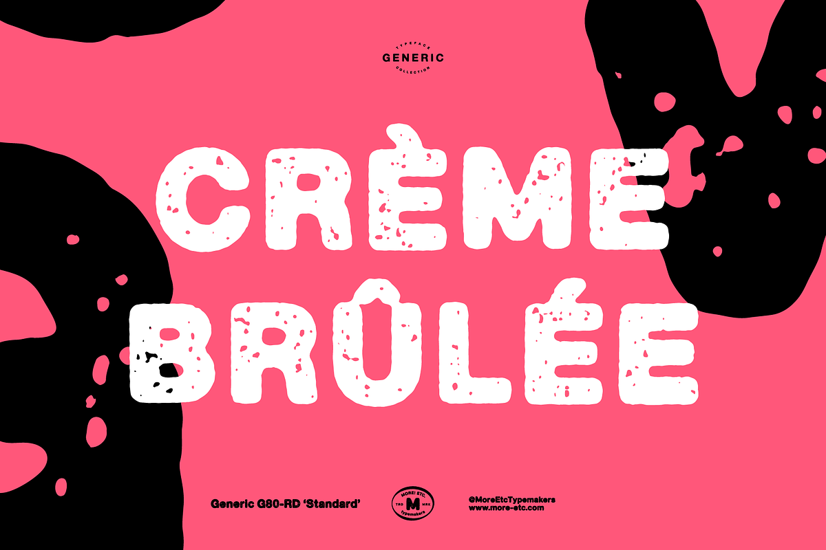 Generic G90-RD 'Swollen', a Sans Serif Font by More Etc. Studios (Photo 3 of 8)