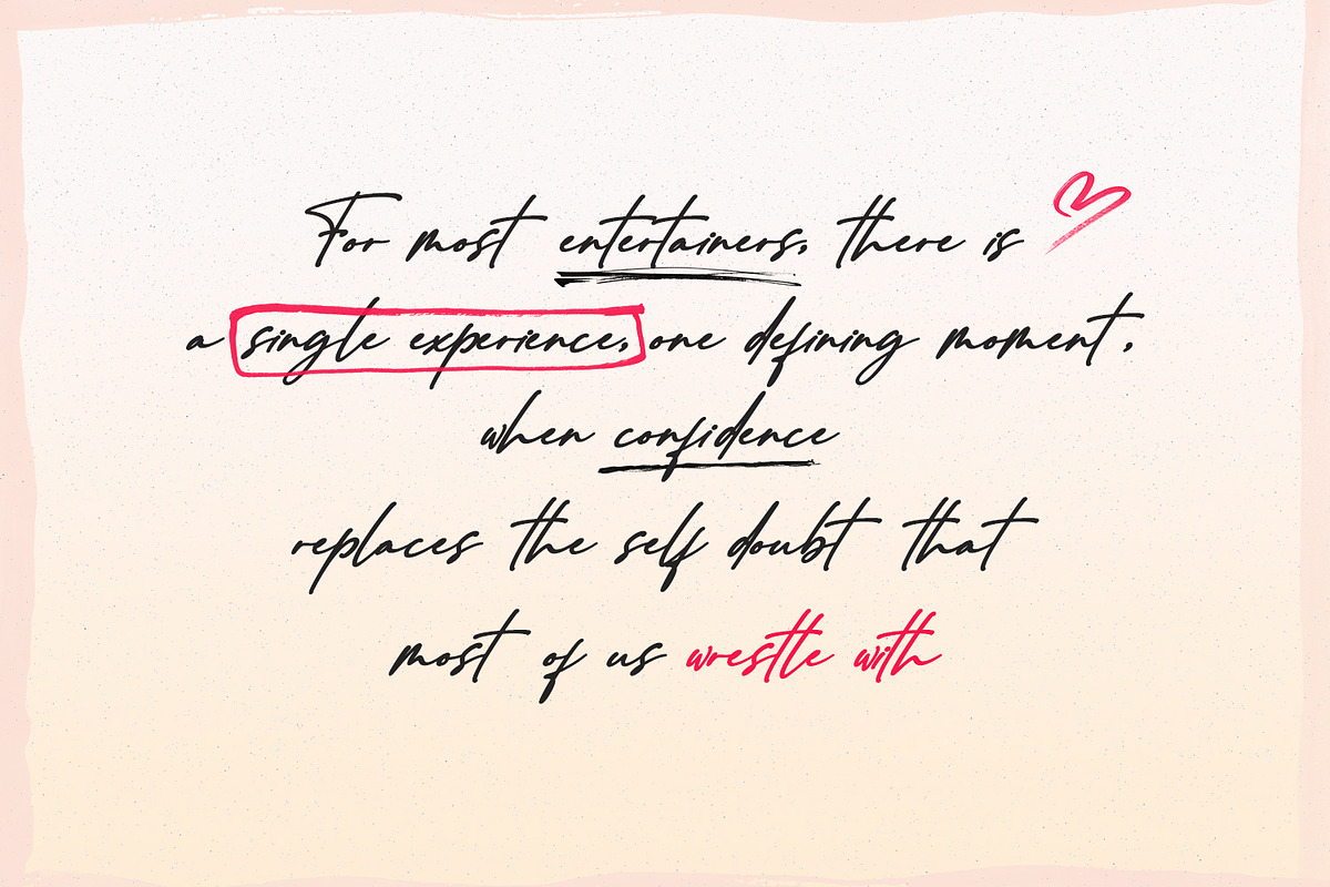 Pamohy Collection – A Chic & Feminin, a Handwritten Font by Black Junst (Photo 5 of 7)