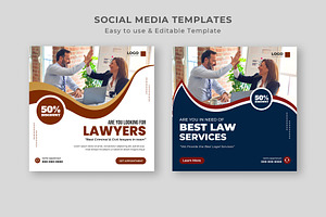 Law Firm Service Social Media Post