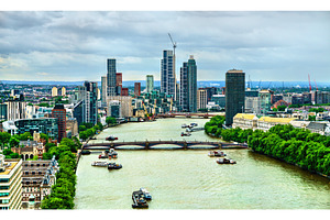 Skyline of London above River Thames, an Architecture Photo by Leonid Andronov