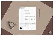 Minimal Invoice, a Stationery Template by AyshaCanvas (Thumbnail 1 of 3)