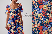 Folk Floral Ornamental Pattern, a Pattern Graphic by SirenaArt (Thumbnail 10 of 16)