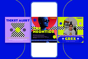 VYBE – Festival Instagram Template, a Social Media Template by Nenjo Studio (Thumbnail 2 of 5)
