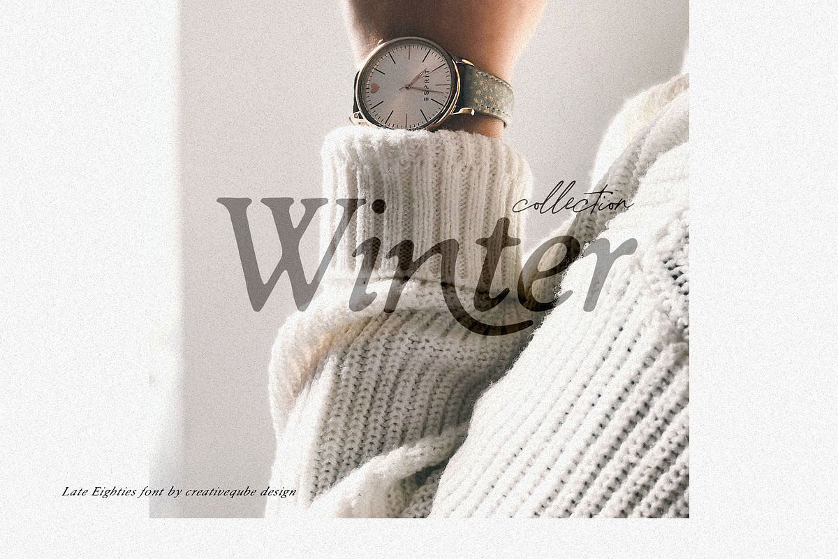 Late Eighties Font & Florals, a Serif Font by Creativeqube Design (Photo 8 of 10)