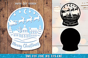 Snow Globe Papercut Bundle SVG, a Graphic by Digital_Craftyfox (Thumbnail 13 of 15)