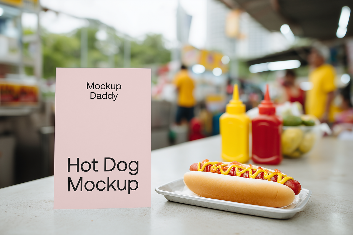Hot Dog Mockup Bundle, an Advertising Mockup by Mockupdaddy (Photo 3 of 12)