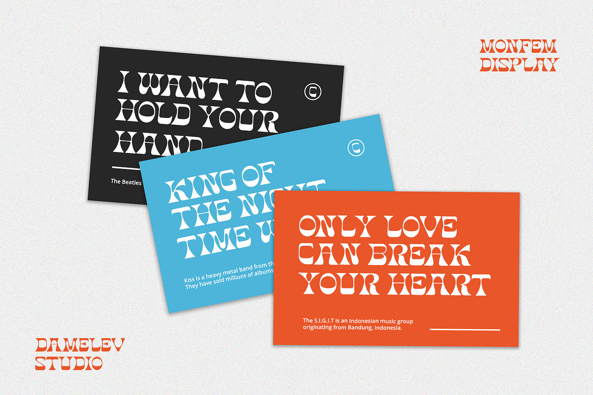 Monfem, a Sans Serif Font by Damelev (Photo 4 of 10)