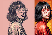 Vector Portrait Photo Effect, an Action Add-On by Amorjesu.com (Thumbnail 17 of 28)