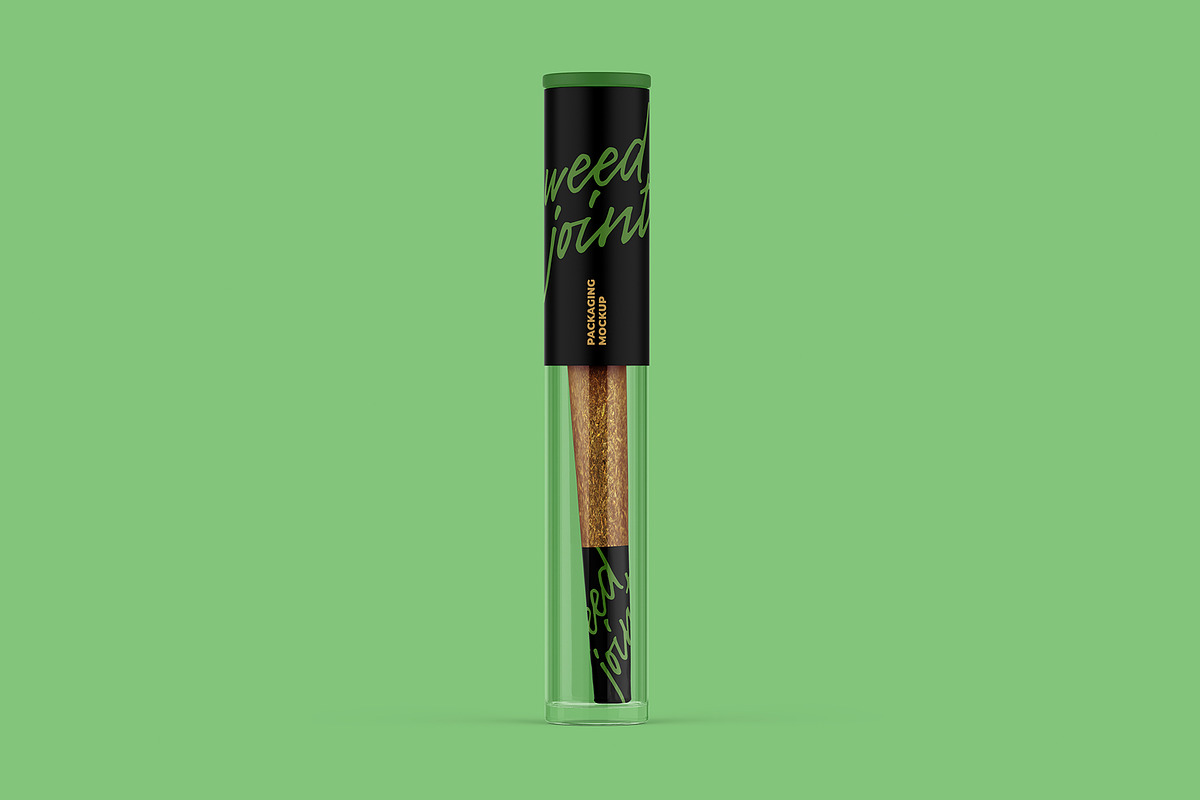 Weed Joint Pre-Roll Tube Mockup, a Product Mockup by easymock 2 (Photo 8 of 9)