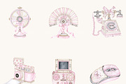 Watercolor Pastel Devices Clipart, a Technology Illustration by BusyDaydesign (Thumbnail 5 of 9)