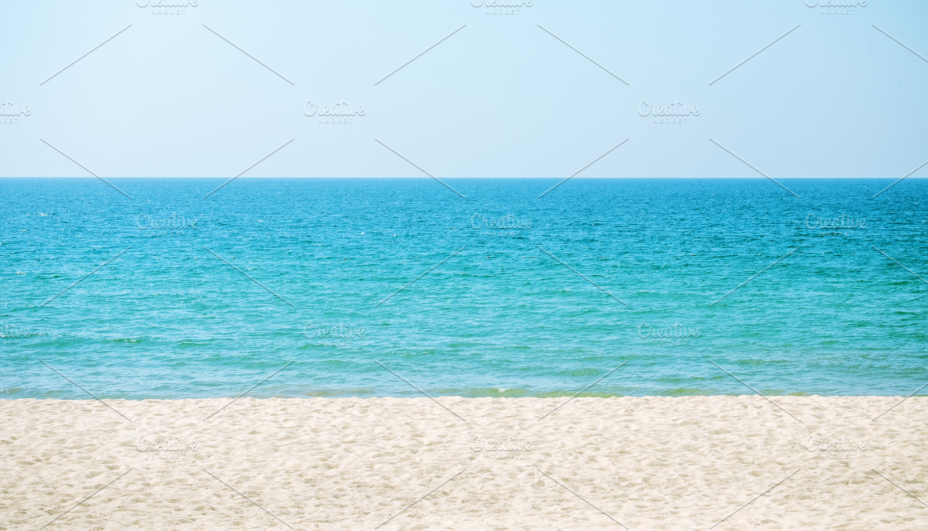 empty sandy tropical beach, a Nature Photo by AlexZaitsev