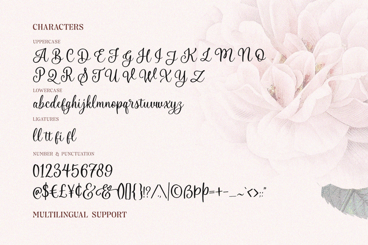 Emely and Peter - Lovely Script, a Script Font by Letterhend Studio (Photo 7 of 11)