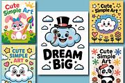 Adorable Simple Art Coloring Book, an Animal Illustration by Design Home (Thumbnail 2 of 6)