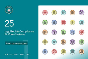 25 LegalTech & Compliance Icons