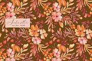 Fall floral seamless pattern, a Pattern Graphic by SirenaArt (Thumbnail 7 of 19)