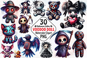 Halloween Gothic Voodoo Doll Clipart, an Illustration by RobertsArt (Thumbnail 1 of 7)