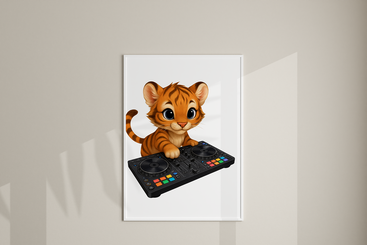 24 Cat DJ Clipart PNGs, an Animal Illustration by Pati Charm Studio (Photo 7 of 8)