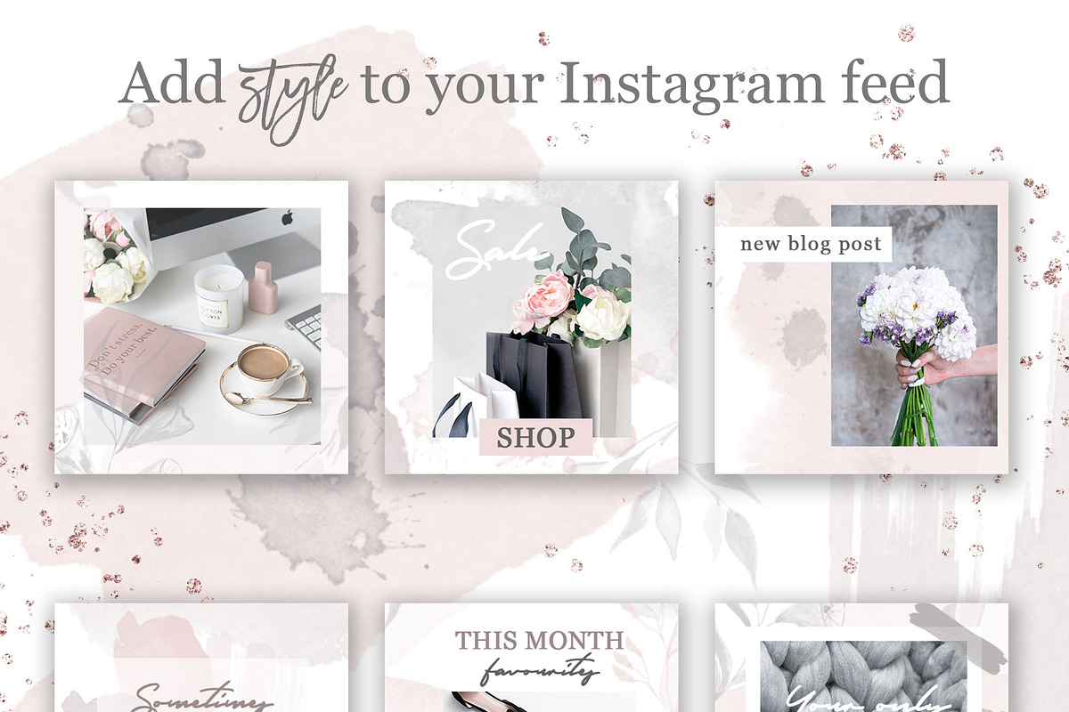 Instagram Posts Seamless Template, a Social Media Template by Bang Bang Bureau (Photo 4 of 9)
