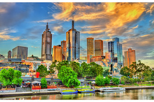 Skyscrapers of melbourne cbd in australia stock photo containing melbourne, an Architecture Photo by Leonid Andronov