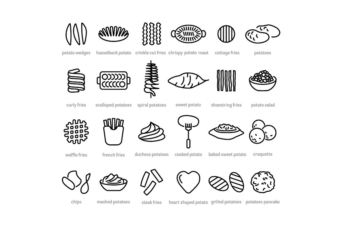 400+ outline FOOD ICONS, an Outline Icon by marusdesign (Photo 11 of 24)