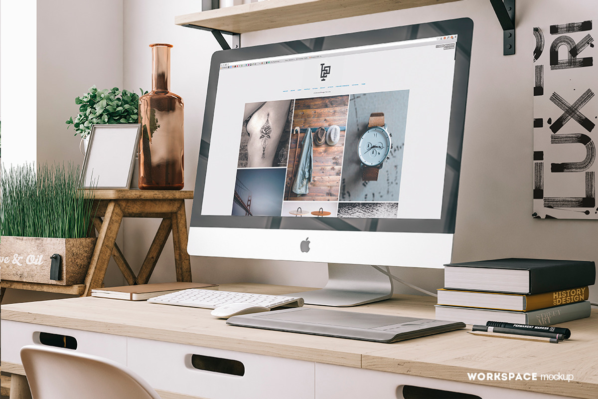 Workspace Mockup Set 8, a Mac Mockup by Best Pixels™ (Photo 4 of 5)