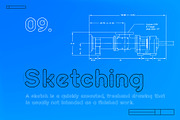 Planny blueprint font, a Script Font by kaer_shop (Thumbnail 2 of 6)