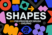 SHAPES Vol. II Brush+SVG/PNG, a Brush Add-On by Headquarters (Thumbnail 1 of 3)