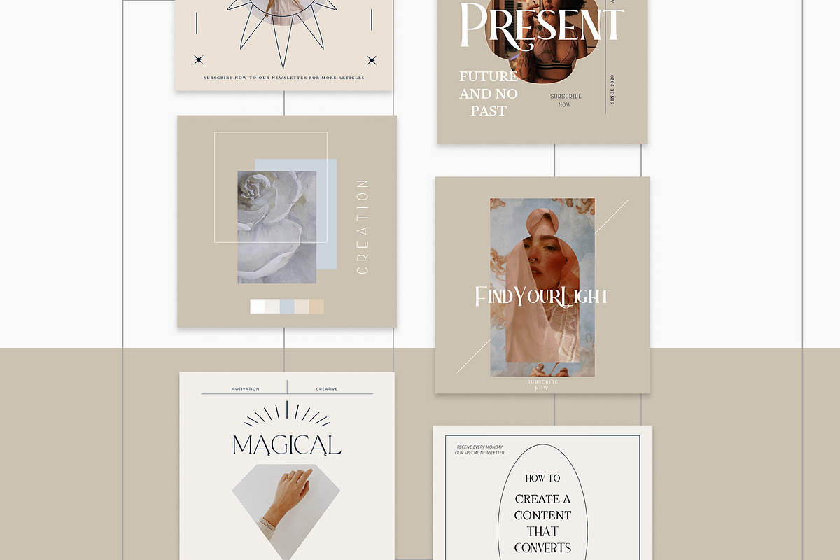 100+ Amethyst Boho Instagram Canva, a Social Media Template by IsikChic (Photo 9 of 10)