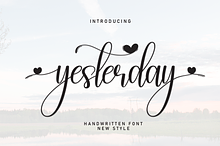 Yesterday | Script Font