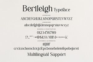 Berlleigh Beautifull - Font Duo