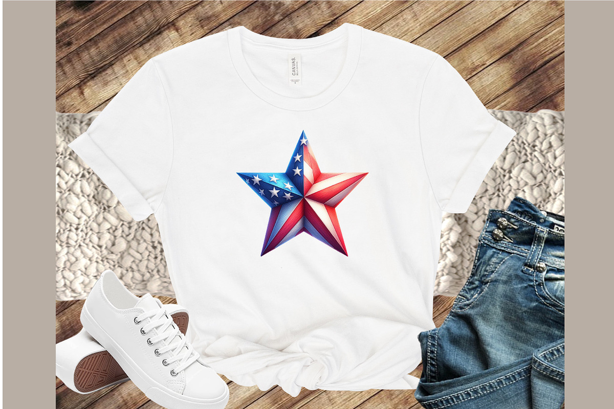 American Patriotic Star Clipart, an Illustration by Sublimation Artist (Photo 4 of 6)