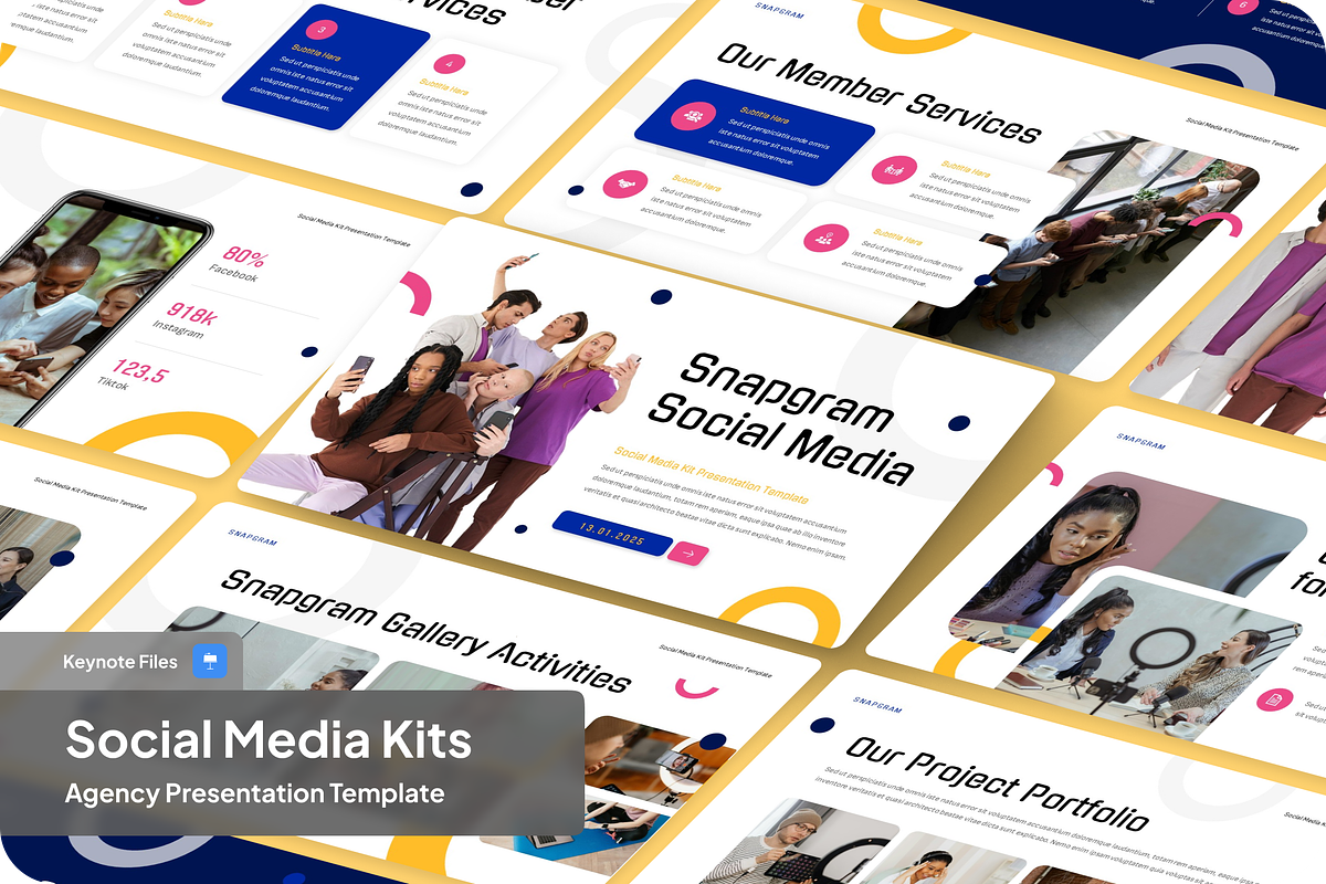 Social Media Content Kits, a Presentation Template by SquidPixey (Photo 1 of 6)