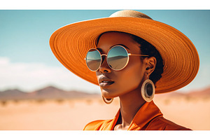 Stylish woman in wide-brimmed hat, a Beauty & Fashion Photo by Igor Tichonow